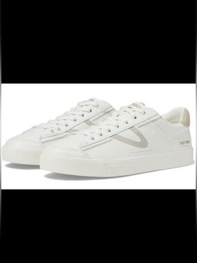 Tretorn Cream and Gray Athletic Sneakers
